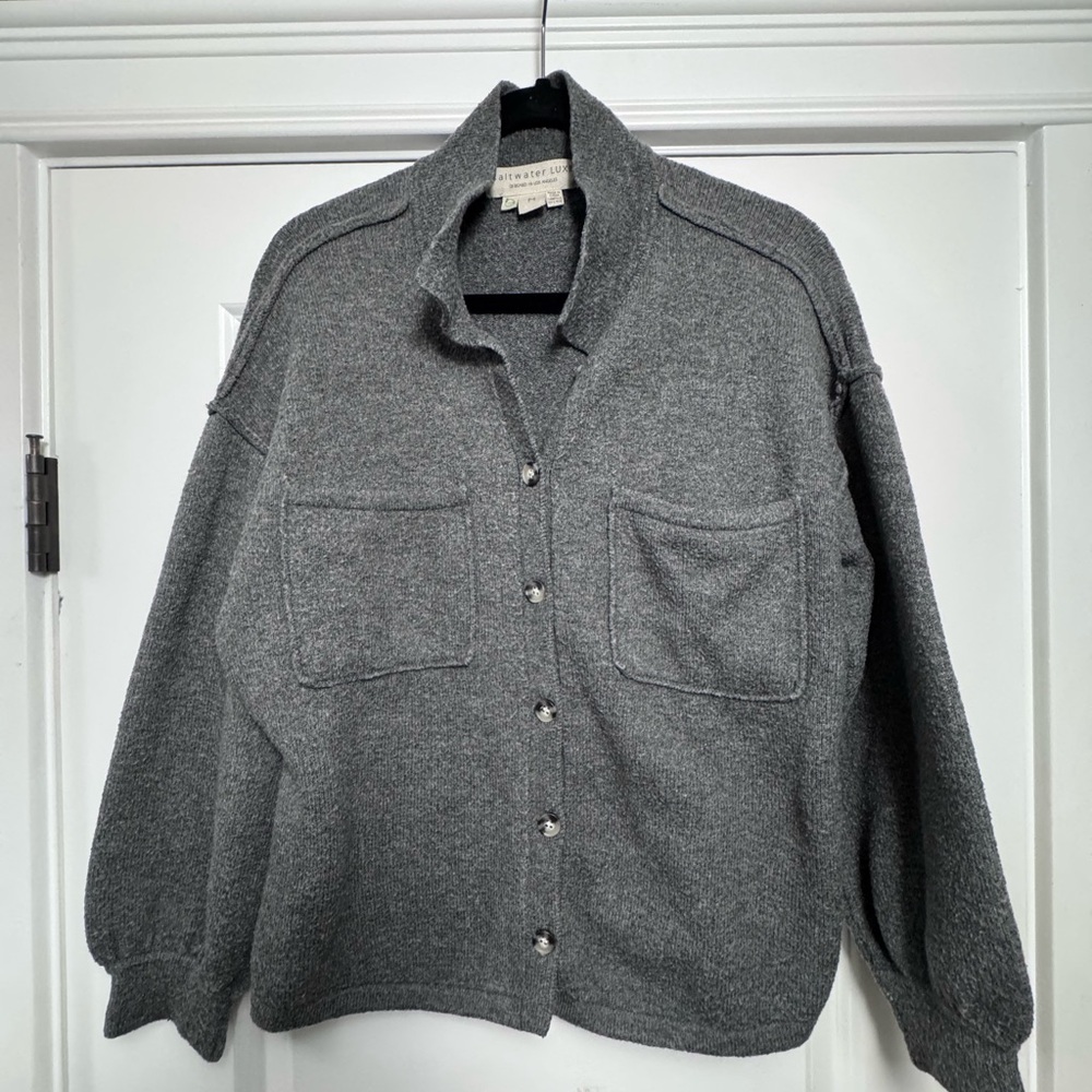 Women’s Saltwater LUXE cozy shacket cardigan